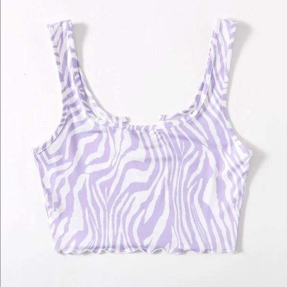 Y2K zebra crop top - Picture 3 of 5
